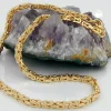 2,5mm Kette Collier Königskette Halsschmuck, 585 Gold Gelbgold, 50cm