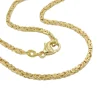 1,8mm Kette Collier Königskette Halsschmuck, 585 Gold Gelbgold, 50cm