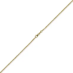 1,8mm Kette Collier Kugelkette diamantiert aus 750 Gold Gelbgold 45cm
