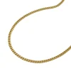 1mm Kette Collier Panzerkette aus 375 Gold Gelbgold 45cm Flachpanzerkette