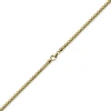 5mm Kette Collier Panzerkette oval diamantiert massiv, 585 Gold Gelbgold, 50cm