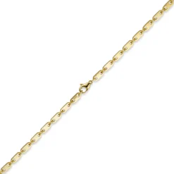 5mm Kette Collier Plattenkette aus 750 Gold Gelbgold 70cm Unisex Goldkette
