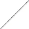 4,5mm Kette Collier Rockwellkette X-Panzerkette matt aus 585 Gold Weißgold 50cm