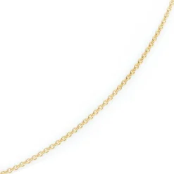 2,3mm Kette Collier Rundankerkette aus 585 Gold Gelbgold, 55cm Unisex