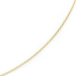 2,3mm Kette Collier Rundankerkette aus 750 Gold Gelbgold, 70cm Unisex