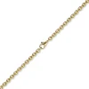 2,7mm Kette Collier Rundankerkette aus 585 Gold Gelbgold, 70cm Unisex