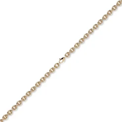 7mm Kette Collier Rundankerkette aus 585 Gold Rotgold 45cm