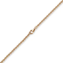 2,7mm Kette Collier Rundankerkette aus 585 Gold Rotgold, 42cm