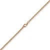 2,7mm Kette Collier Rundankerkette aus 750 Gold Rotgold, 80cm Unisex