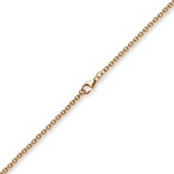 2,7mm Kette Collier Rundankerkette aus 750 Gold Rotgold, 70cm Unisex