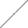 2,7mm Kette Collier Rundankerkette aus 750 Gold Weißgold, 70cm Unisex