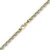 5,5mm Kette Collier Rundankerkette 585 Gold Gelbgold & Weißgold 60cm