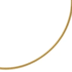 2,5mm Kette Collier Schlangenkette aus 585 Gold Gelbgold, 38cm, Damen
