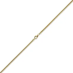2,5mm Kette Collier Schlangenkette aus 585 Gold Gelbgold, 38cm, Damen