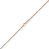 1,9mm Kette Collier Stäbchen-Kugel diamantiert 585 Gold weiß/rot bicolor 45cm