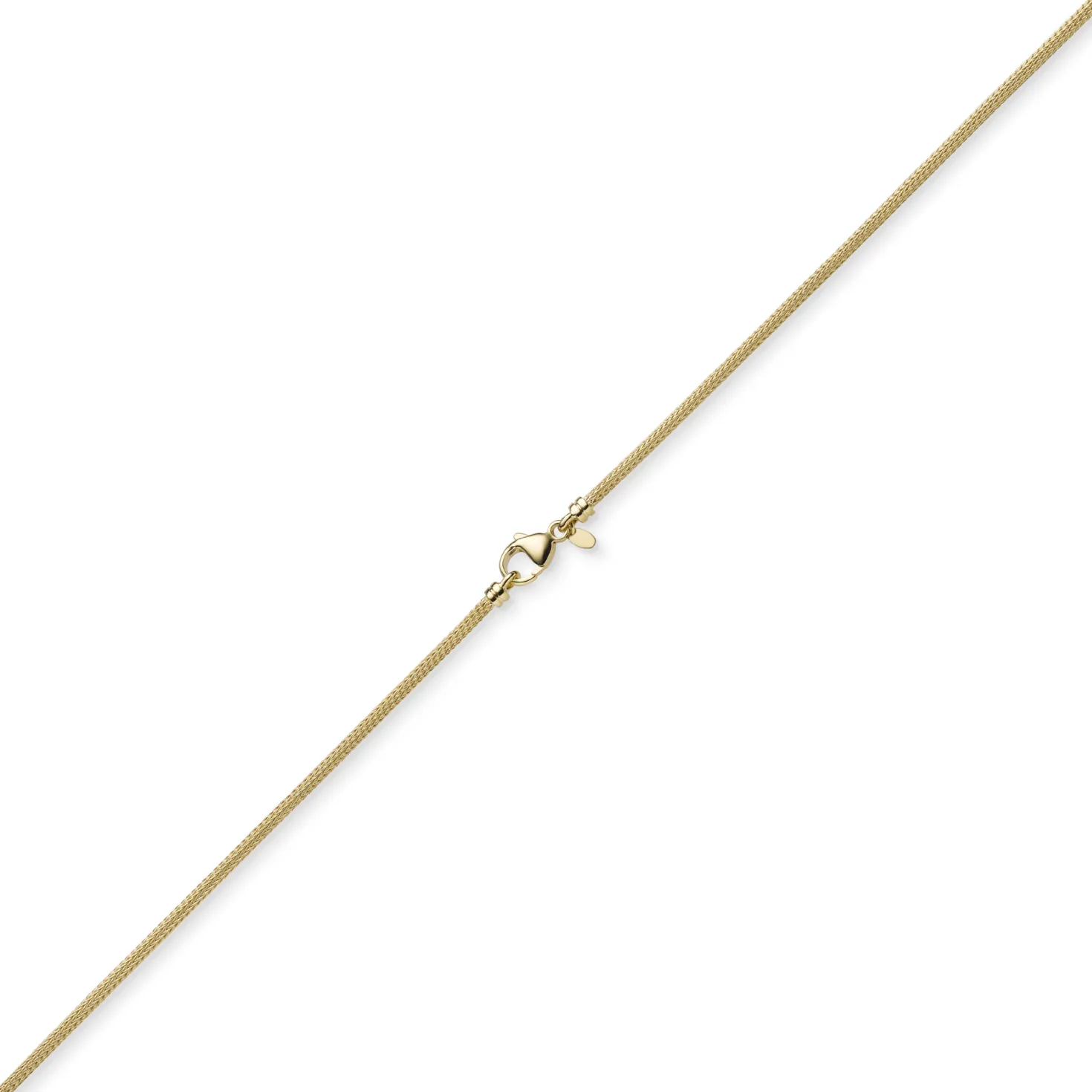 2,5mm Kette Collier Strickkette Halsschmuck aus 750 Gold Gelbgold rund 45cm