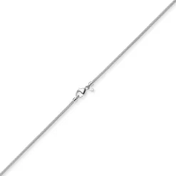 2,5mm Kette Collier Strickkette rund aus 750 Gold Weißgold 50cm