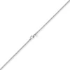 2,5mm Kette Collier Strickkette rund aus 750 Gold Weißgold 45cm