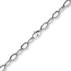 8,5mm Kette Halskette Collier Spitzoval aus 585 Gold Weißgold 50cm
