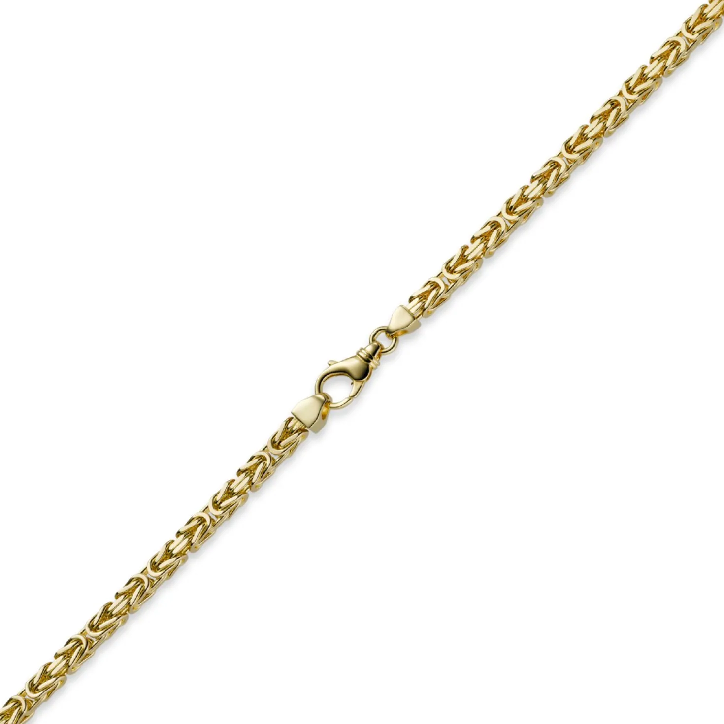 5mm Kette Halskette Königskette aus 585 Gold Gelbgold, 70cm, Herren
