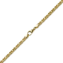 6mm Kette Halskette Königskette aus 750 Gold Gelbgold, 60cm, Herren