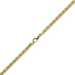5mm Kette Halskette Königskette aus 585 Gold Gelbgold, 65cm, Herren