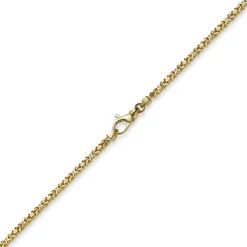 2,5mm Kette Halskette Königskette aus 750 Gold Gelbgold, 50cm, Unisex