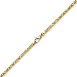 3mm Kette Halskette Königskette aus 585 Gold Gelbgold, 55cm, Unisex