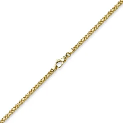 3mm Kette Halskette Königskette aus 750 Gold Gelbgold, 70cm, Unisex