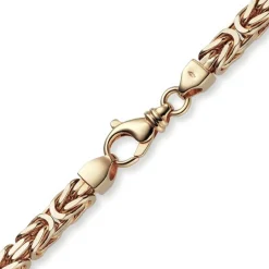 7mm Kette Halskette Königskette aus 750 Gold Rotgold massiv 70cm Herren
