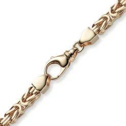 6mm Kette Halskette Königskette aus 750 Gold Rotgold massiv 70cm Herren