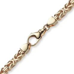 6mm Kette Halskette Königskette aus 750 Gold Rotgold massiv 70cm Herren
