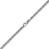 3mm Kette Halskette Königskette aus 750 Gold Weißgold massiv 50cm