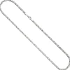 3,9mm Kette Halskette Königskette aus 925 Silber rhodiniert 55cm