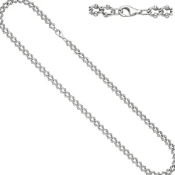 7,3mm Kette Krebskette aus 925 Silber rhodiniert Halsschmuck, 55cm