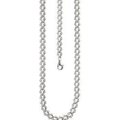 7,3mm Kette Krebskette aus 925 Silber rhodiniert Halsschmuck, 55cm