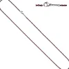 1,9mm Kette Rundankerkette aus Edelstahl dunkelrote Lackierung Halsschmuck, 50cm