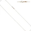1mm Kette Rundankerkette, rund, 585 Gold Rotgold Halsschmuck Rotgoldkette, 45cm