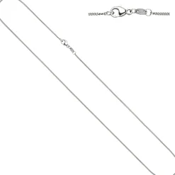 1,2mm Kette Rundpanzerkette aus 950 Platin Halsschmuck, 42cm