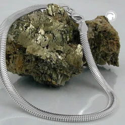 4mm Kette Schlangenkette 925 Echt Silber 42cm Halsschmuck Silberkette