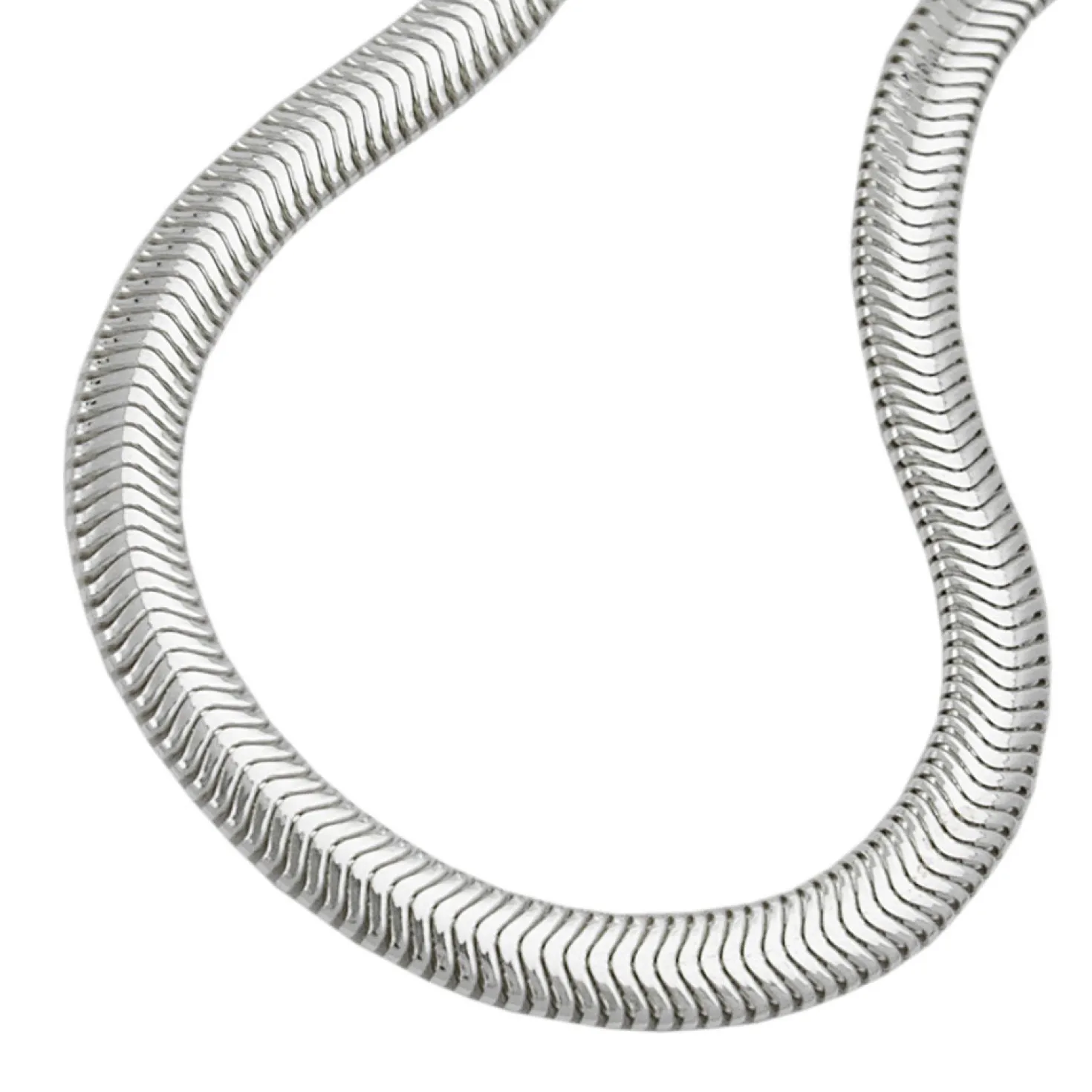4mm Kette Schlangenkette 925 Echt Silber 42cm Halsschmuck Silberkette