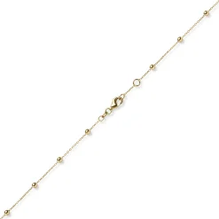 3mm Kügelchen Ankerkette Armband Armkette aus 585 Gold Gelbgold 18-19cm