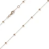 3mm Kügelchen Ankerkette Armband Armkette aus 585 Gold Rotgold 18-19cm