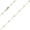 3mm Kügelchen Ankerkette Halskette Kette Collier aus 585 Gold Gelbgold 42-45cm