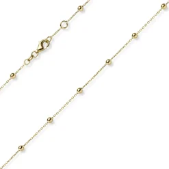 3mm Kügelchen Ankerkette Halskette Kette Collier aus 585 Gold Gelbgold 42-45cm