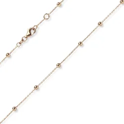 3mm Kügelchen Ankerkette Halskette Kette Collier aus 585 Gold Rotgold 42-45cm