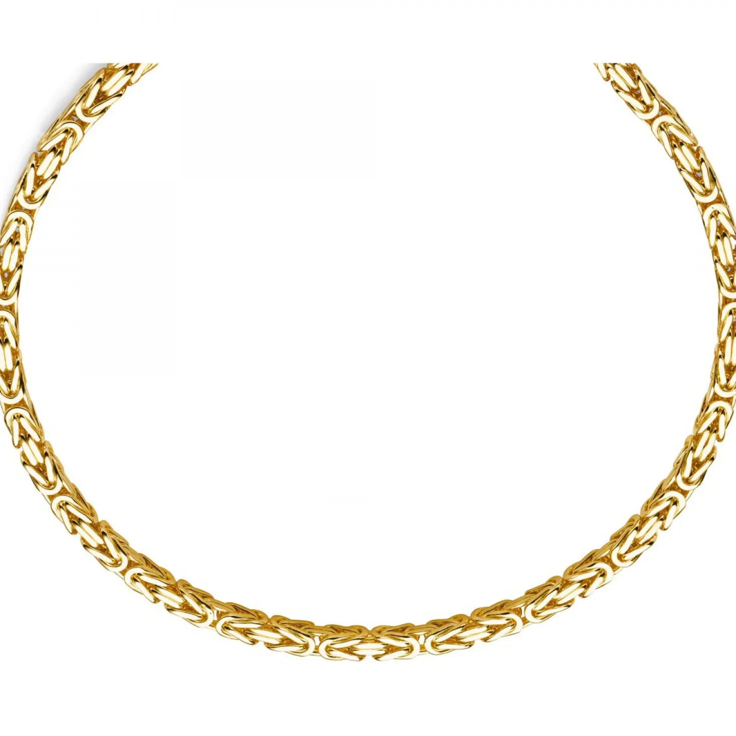7mm Königskette aus 750 Gold Gelbgold Kette Halskette 70cm Herren