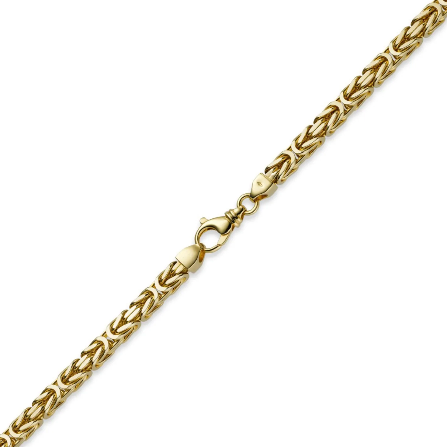 7mm Königskette aus 750 Gold Gelbgold Kette Halskette 70cm Herren