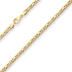 4mm Königskette Goldkette Collier Halskette aus 585 Gold Gelbgold 50cm