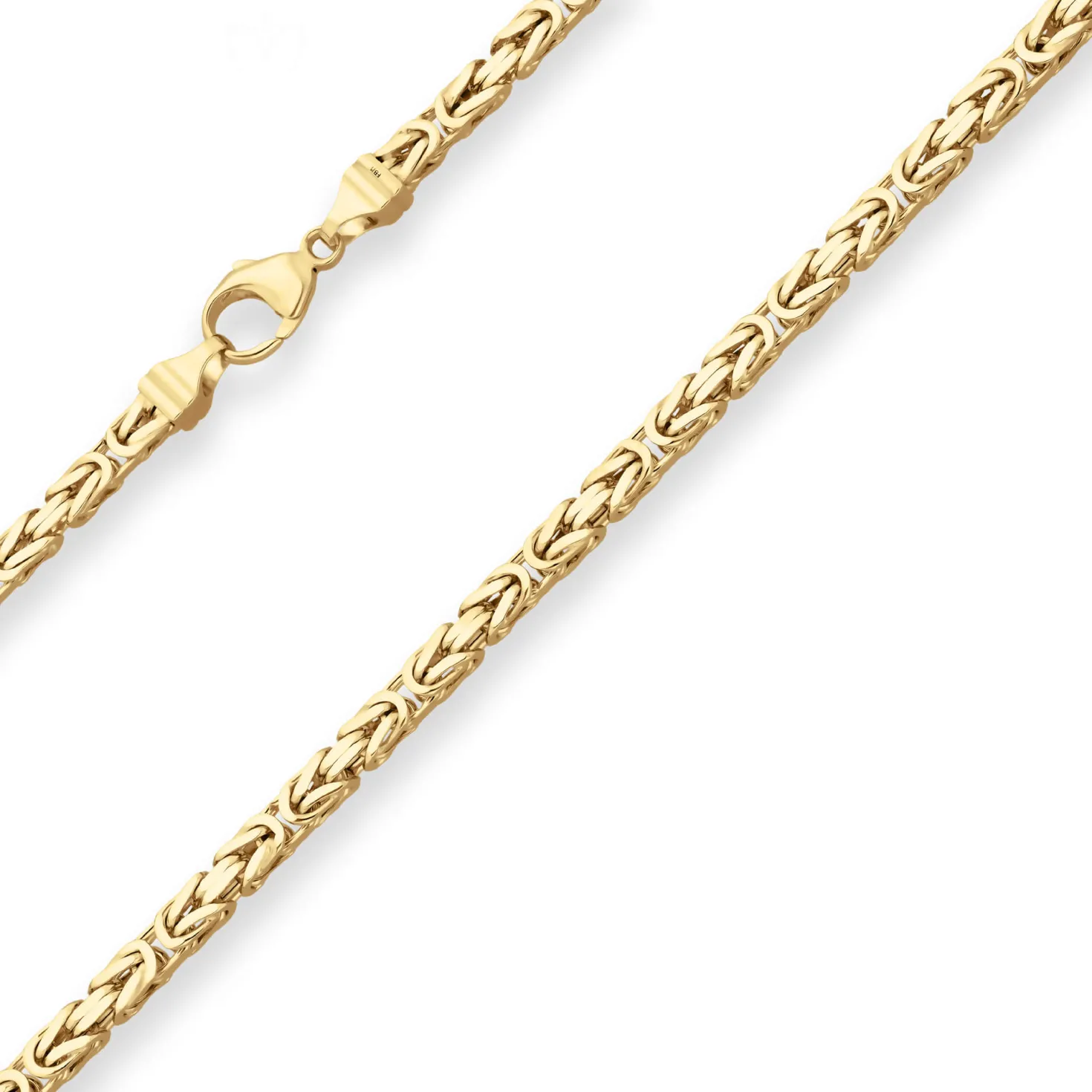 4mm Königskette Goldkette Collier Halskette aus 585 Gold Gelbgold 50cm